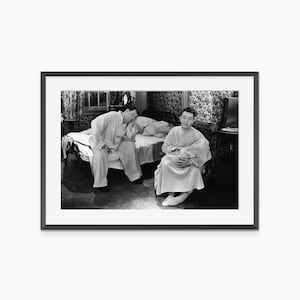 Laurel and Hardy, Photography Prints, Stan Laurel, Oliver Hardy, Vintage Poster, Black and White Wall Art, Museum Quality Photography Poster