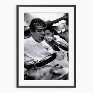 Anthony Bourdain, Photography Prints, Head Chef, Cooking Poster, Kitchen Prints, Black and White Wall Art, Museum Quality Photography Poster