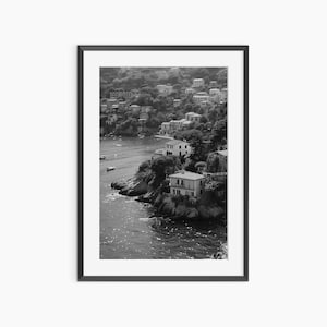 Italy Prints, Coastal Poster, Photography Prints, Beach Wall Art, Black and White Wall Art, Museum Quality Photography Poster