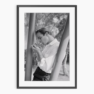 Marlon Brando, Photography Prints, Vintage Poster, Retro Poster, Black and White Wall Art, Retro Prints, Museum Quality Photography Poster