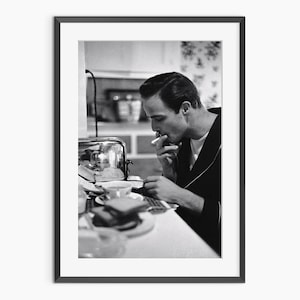 Marlon Brando, Photography Prints, Retro Poster, Vintage Poster, Black and White Wall Art, Retro Prints, Museum Quality Photography Poster