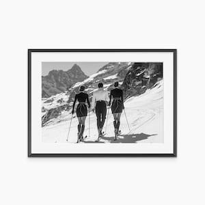 Ski Prints, Photography Prints, Ski Wall Art, Winter Prints, Fine Art Print, Black and White Wall Art, Museum Quality Photography Poster