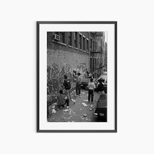 Graffiti Painting, Photography Prints, Graffiti Art, Retro Prints, Vintage Poster, Black and White Wall Art, Museum Quality Wall Art