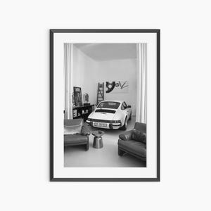 Affiche Porsche 911, tirages de photographies, art mural Porsche, affiche Porsche, art mural noir et blanc, affiche de photographie de qualité musée