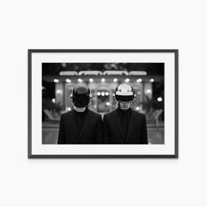 Daft Punk Helmet, Photography Prints, Music Wall Art, Daft Punk Poster, Black and White Wall Art, Museum Quality Photography Poster