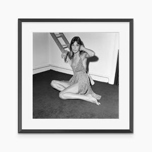 Jane Birkin Print, Photography Prints, Jane Birkin, Retro Poster, Black and White Wall Art, Vintage Prints, Museum Grade Photography Poster