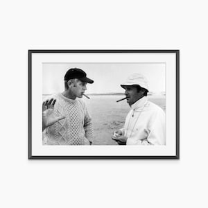 Steve McQueen, Photography Prints, Steve McQueen Poster, Retro Poster, Black and White Wall Art, Museum Quality Photography Poster