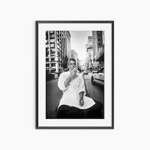 Anthony Bourdain, Photography Prints, Head Chef, Cooking Poster, Kitchen Prints, Black and White Wall Art, Museum Quality Photography Poster