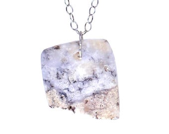 Feldspar Pendant on Sterling Silver Chain