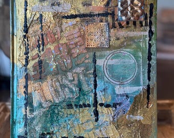 Lost Texture-Mixed Media Art Journal 7x9”-Lined Pages