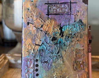 Rainbow Canyon-Mixed Media Art Journal 5x8”-Lined Pages