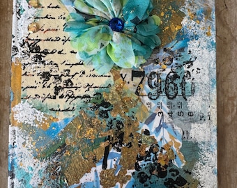 Blue 7960-Mixed Media Art Journal 7x9”-Lined Pages
