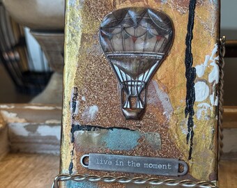 Balloon Mixed Media Art Journal 3x5”-Lined Pages