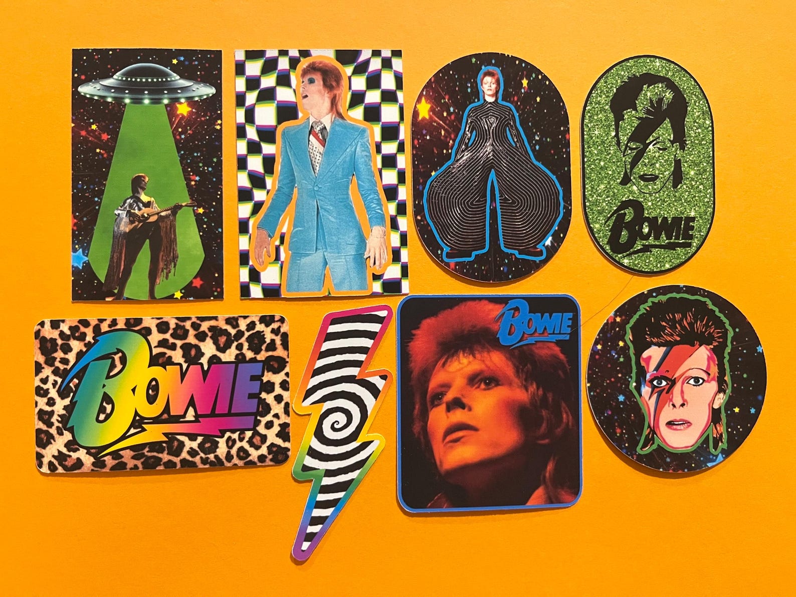 David Bowie Sticker Set - Etsy