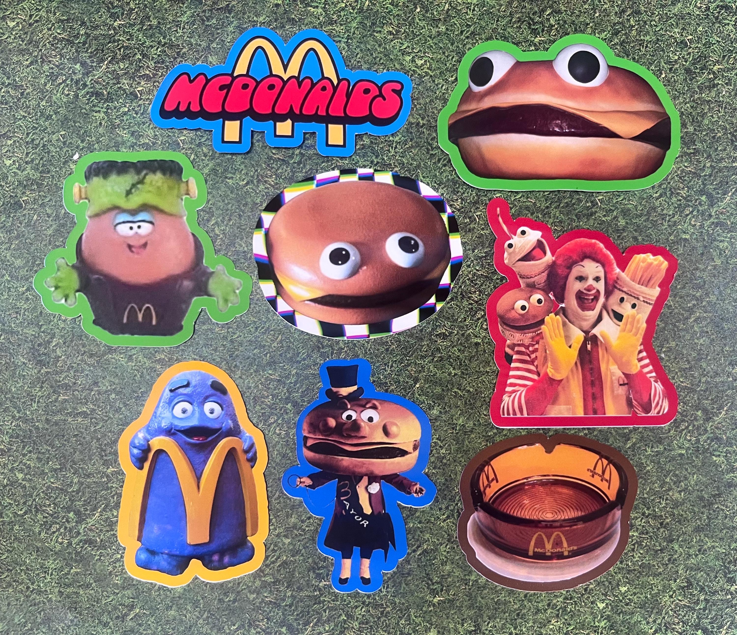 Mcdonalds Sticker Sheet - Etsy
