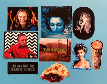 Twin peaks sticker set