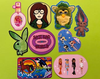 Y2K Mädchen Aufkleber Set