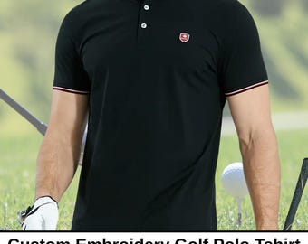 Personalized Golf Polo, Custom Polo for Men, Golf Shirt, Golf Gifts for Men, Men's Golf Polo, Gift for Dad, Gift for Husband