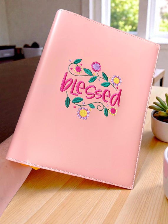 Embroidered Faux Leather Bible Cover with CSB Lifeway Women's Bible