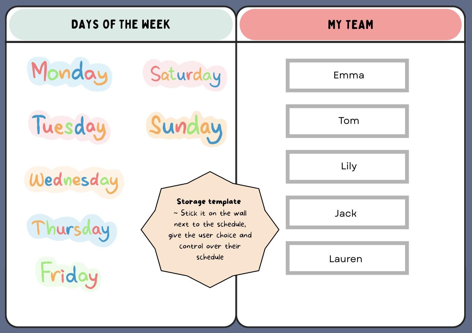Weekend Daily Schedule Example Visual Visual Daily Schedule – Customisable Icons and Templates (pdf Download ...