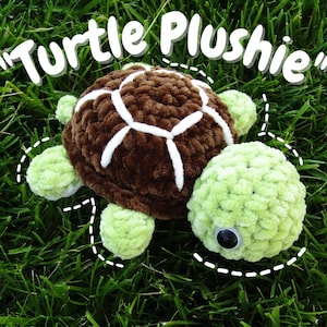 Crochet Turtle Plushie / Amigurumi Turtle/ Turtle Plushie/ Baby Shower Gift/ Stuffed Turtle
