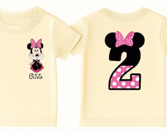 Custom Minnie Mouse Birthday Girl Shirt: Disneyland Party Tee