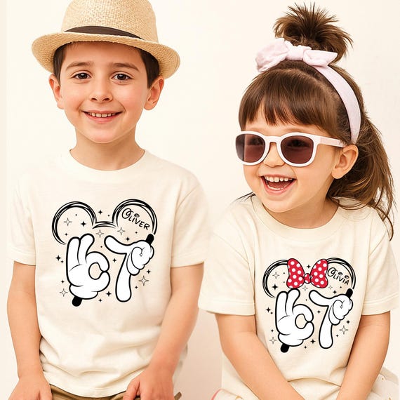 Custom Mickey Minnie Trendy 6 7 Shirt, Funny Meme TShirt, Disney Funny Gift For Friend, Mickey Minnie Viral Meme Shirt