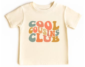 Cool Cousins Club Shirt and Bodysuit, Cousins Toddler & Youth Shirt, Cousin Crew Shirt for Kids Gift for Cousins