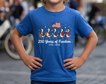250 Years of Freedom Shirt, America 250 Tee, Patriotic Duck Shirt