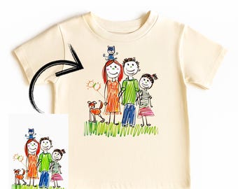 Custom Kids Drawing Shirt: Personalized Child Artwork Tee
