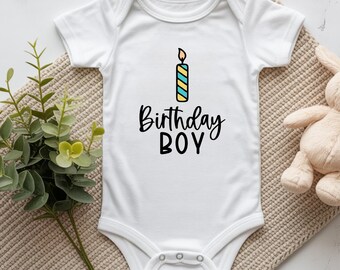 First Birthday Boy Shirt, 1st Birthday Tee, Baby Boy Bodysuit, Toddler Party Outfit, First Celebration Gift