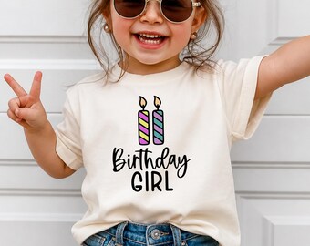2nd Birthday Girl Shirt, Two Birthday Tee, Toddler Girl Party Outfit, Second Celebration Shirt, Cute Kids Gift