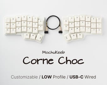 完全組み立て済みのFerris Sweepロープロファイル分割キーボード