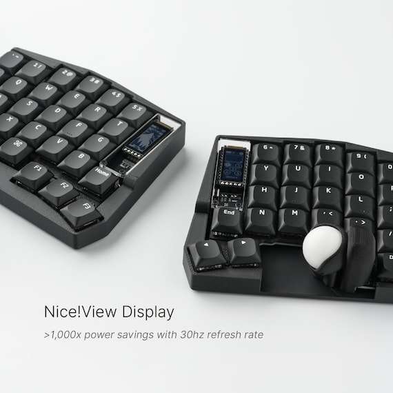 Custom Keyball 61 Wireless Split Keyboard: Fully Built and Ready