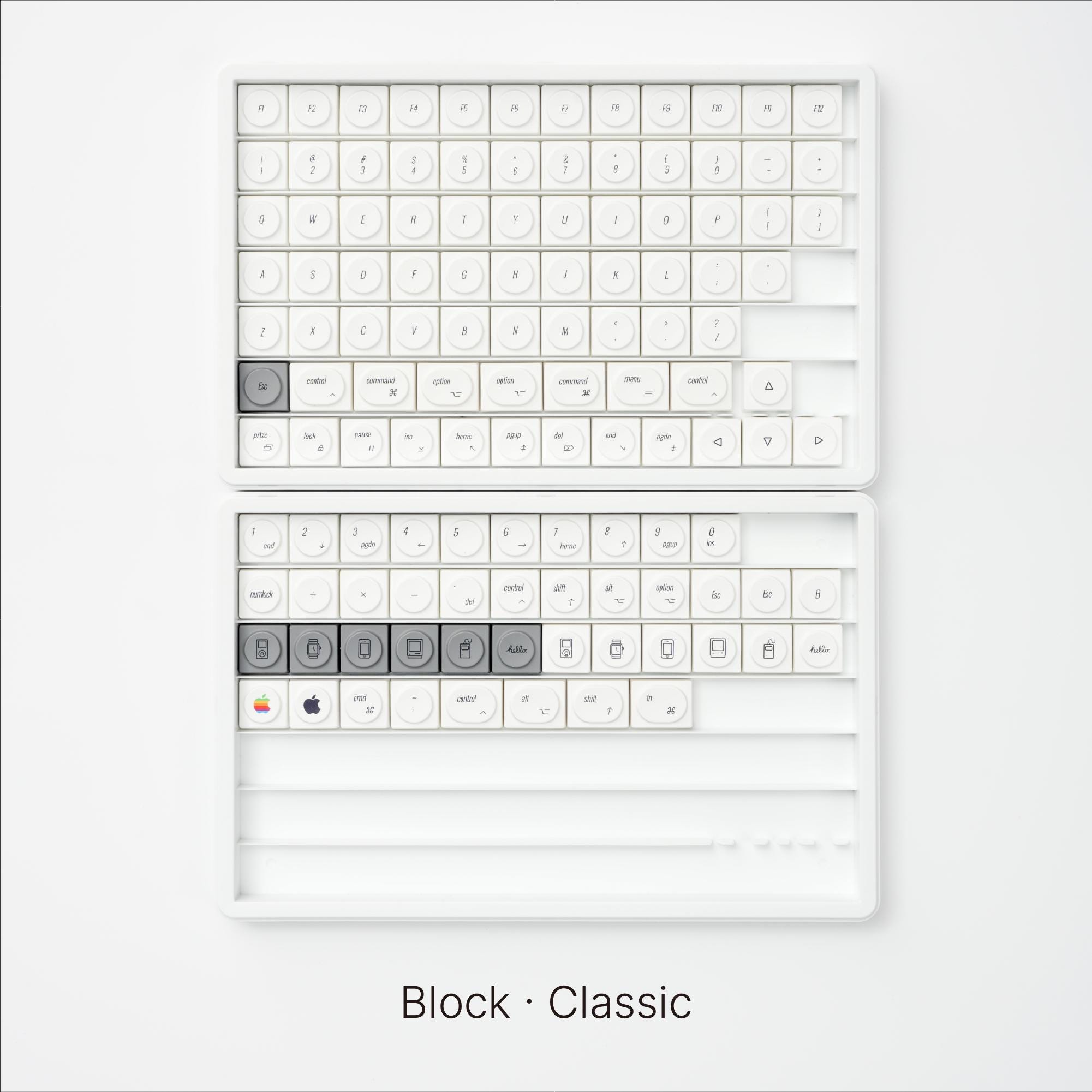 Premium Minimalist Keycaps: Includes Homing Keys, for Mechanical ...