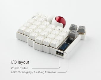 Custom Keyball 61 Wireless Split Keyboard: Fully Built and Ready