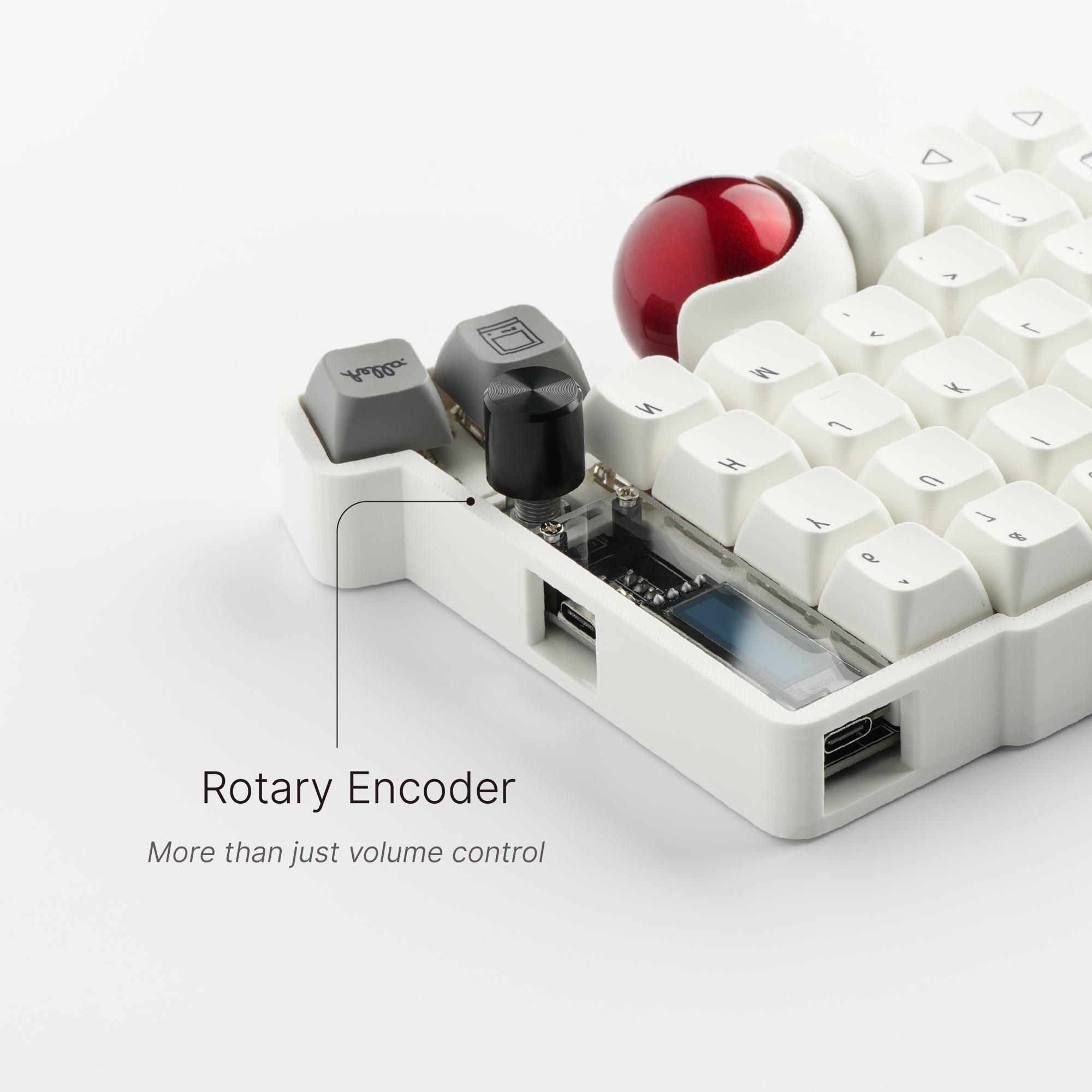 Custom Keyball 59 Ergonomic Split Keyboard: Hot-swap MX, Built-in