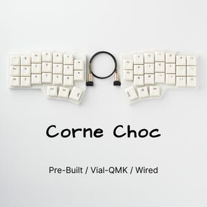 Custom Corne Choc Ergonomic Split Keyboard - Pre-built, Ready-to-use Hotswappable Low Profile Keyboard