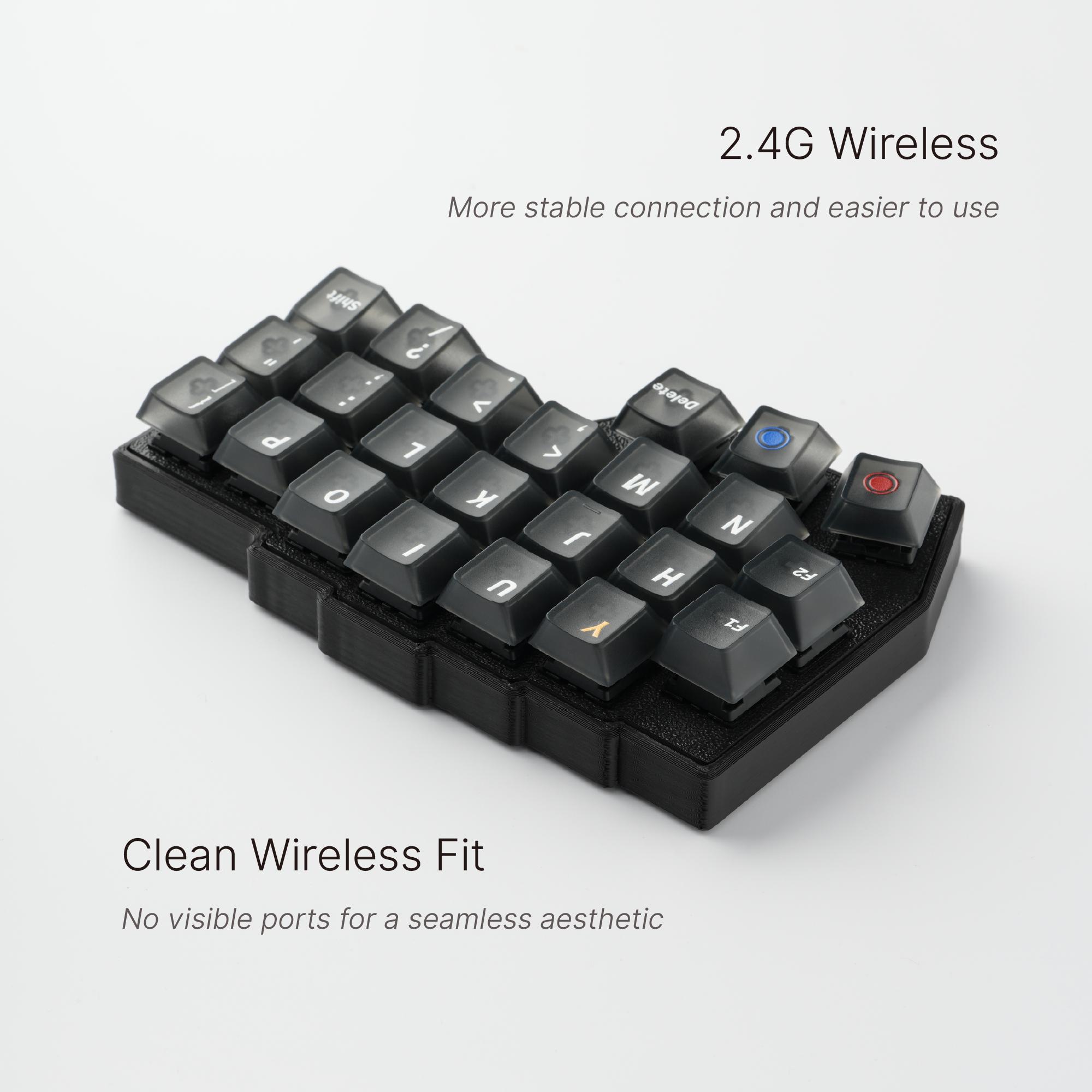 カスタムCorne MX 2.4Gワイヤレス分割キーボード：組み立て済みですぐ
