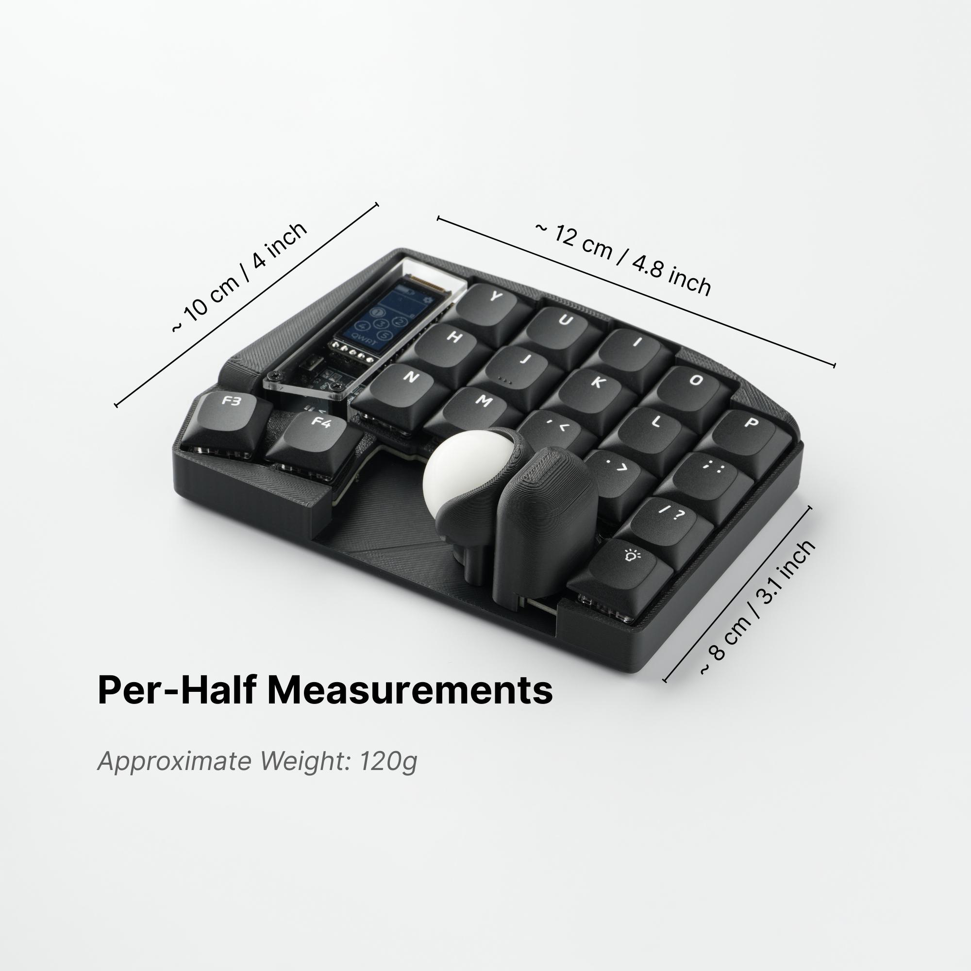 Custom Keyball 39 Wireless Split Keyboard: Fully Built and Ready