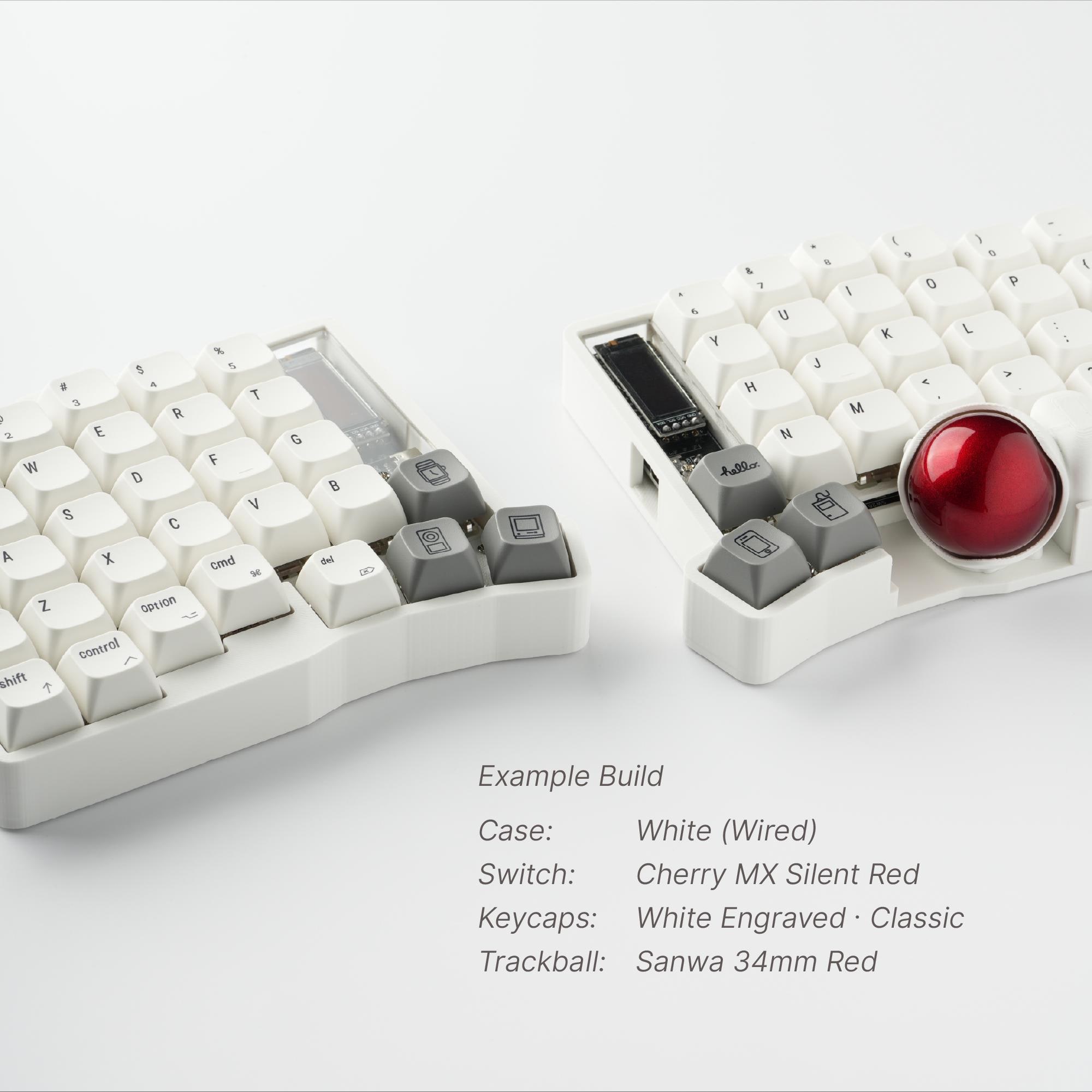 Custom Keyball 61 Split Keyboard: Ergonomic Trackball, Hot