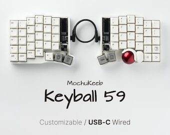 Ready to Use Keyball NEO With a Trackball 61 Keys/ Split Keyboard