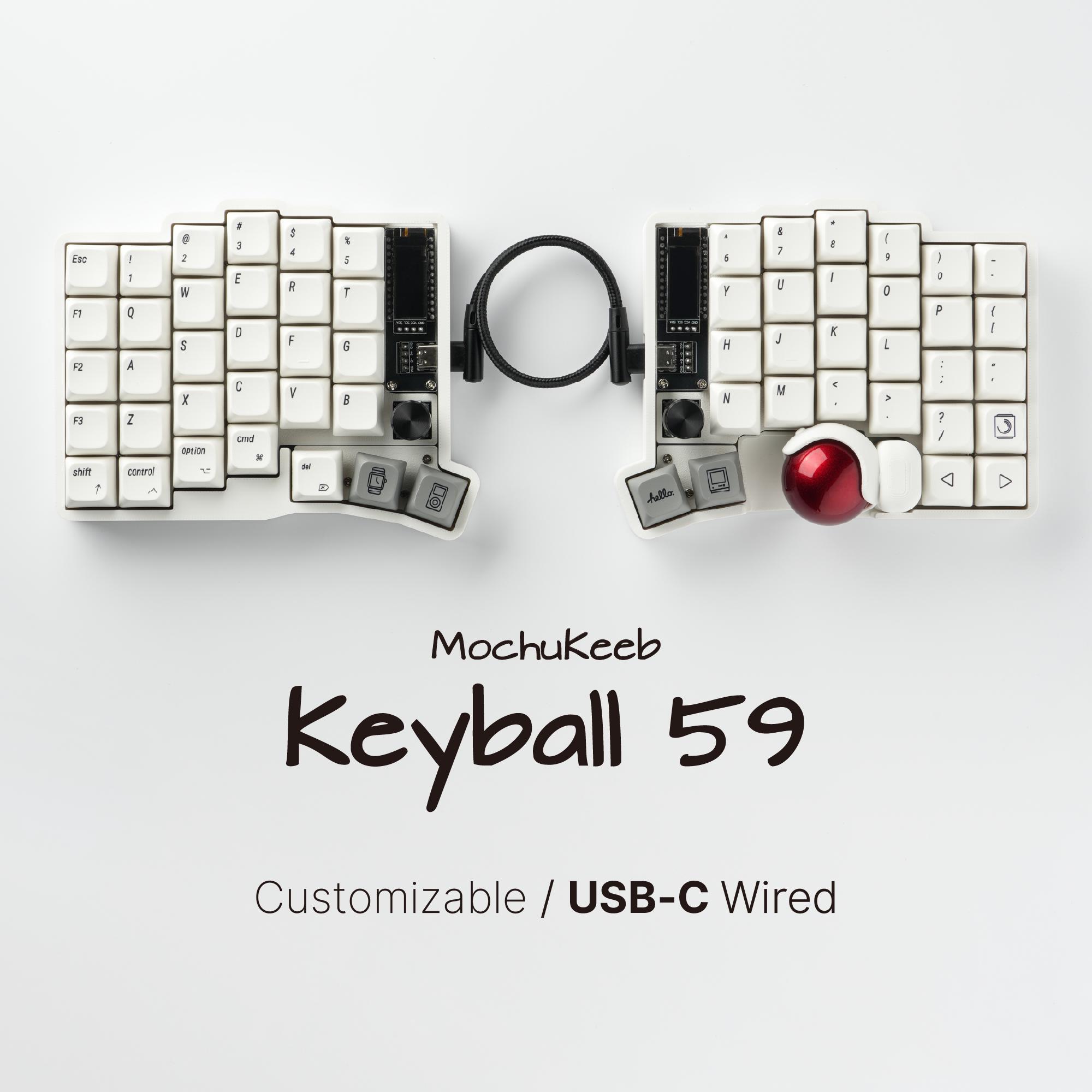 分割型トラックボールメカニカルキーボード 委託】Keyball61 キーボード