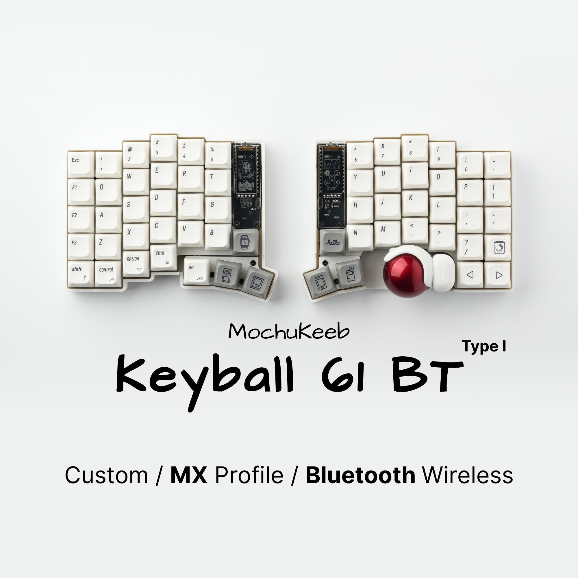 キーボード ErgoSNM White Trackball Split Keyboard ErgoSNM White Trackball Split Keyboard｜Yahoo!フリマ（旧PayPayフリマ）