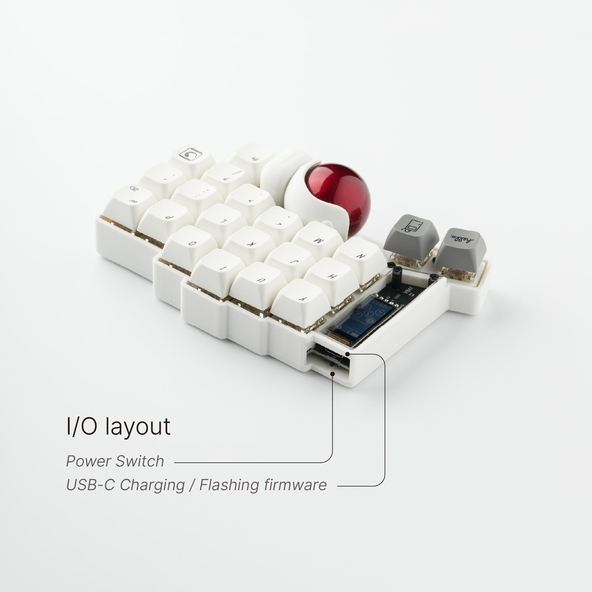 Custom Keyball 44 Wireless Split Keyboard: Fully Built and Ready
