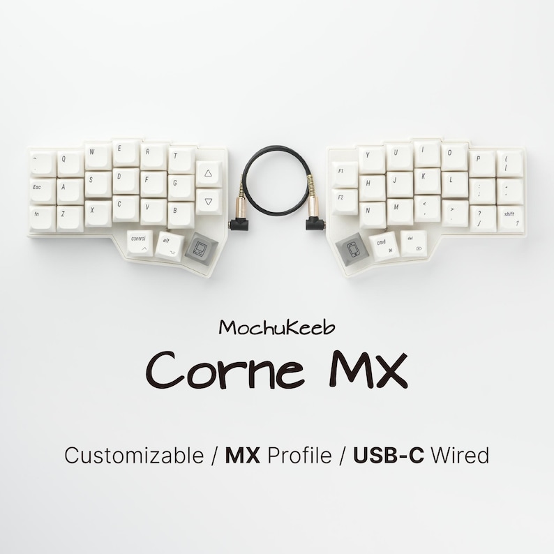Custom Corne MX Ergonomic Split Keyboard - Pre-built, Ready-to-use ...