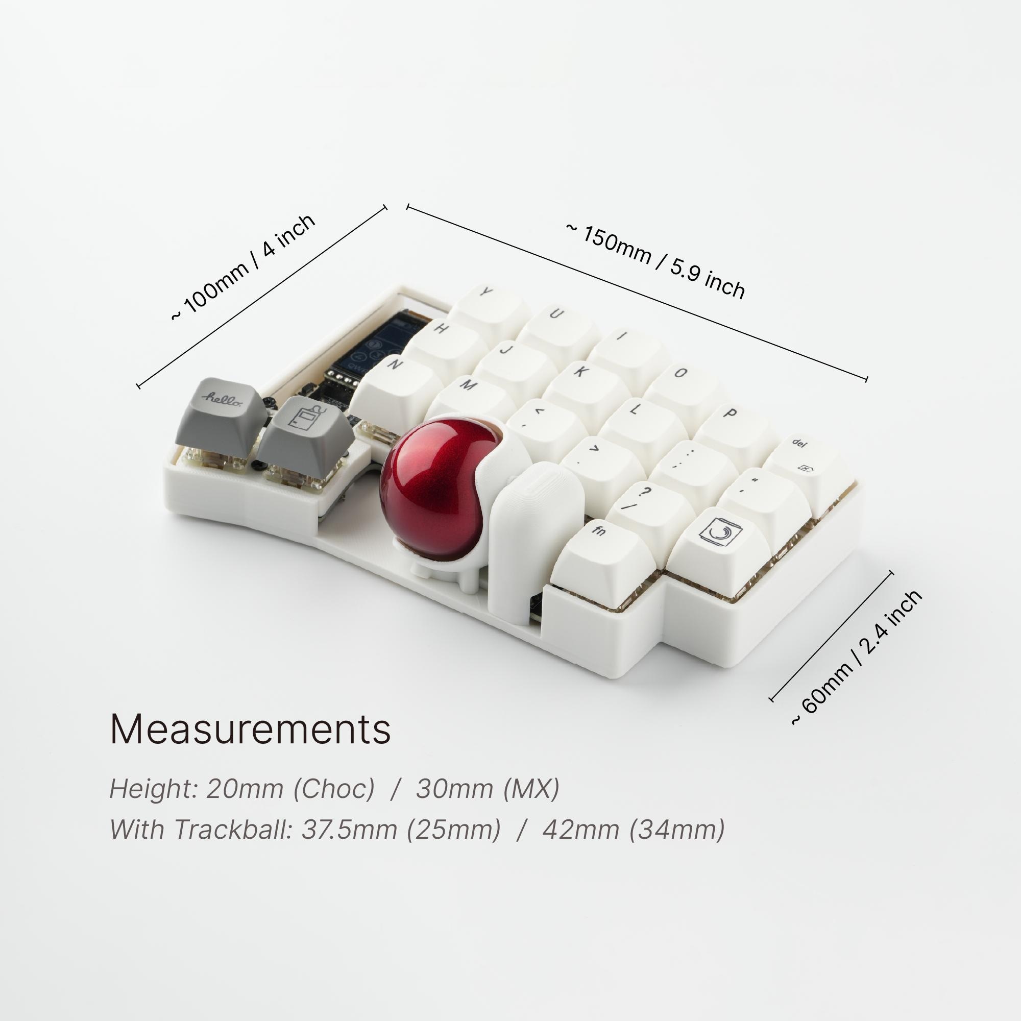 Custom Keyball 44 Wireless Split Keyboard: Fully Built and Ready