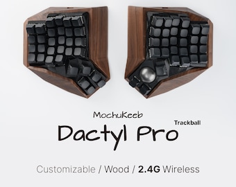 Benutzerdefinierte Dactyl Manuform Pro Trackball Drahtlose Ergonomische Split-Tastatur: Hot-swap MX, eingebauter Trackball