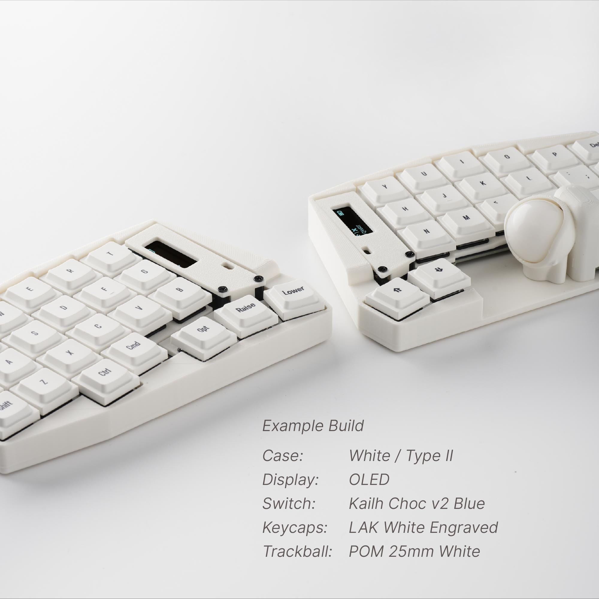 カスタムキーボール44ワイヤレススプリットキーボード：完全組み立て