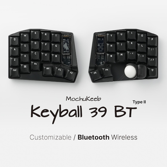 Custom Keyball 39 Wireless Split Keyboard: Fully Built and Ready